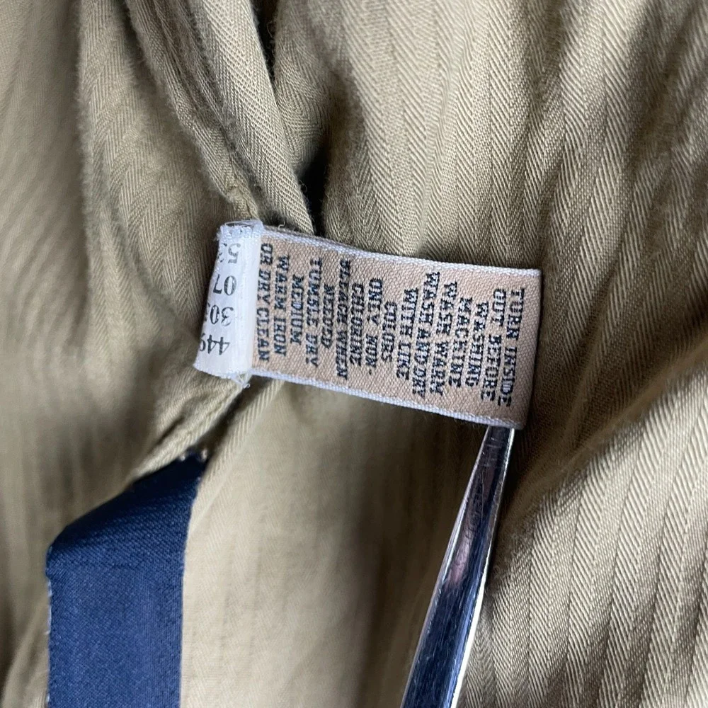 Banana Republic Jacket Mens XL Full Zip Bomber Garment‎ Dye Lined Snap Collar